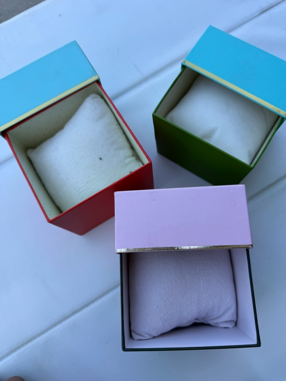 kate spade pastel jewelry box set - pink & aqua - Picture 3 of 3